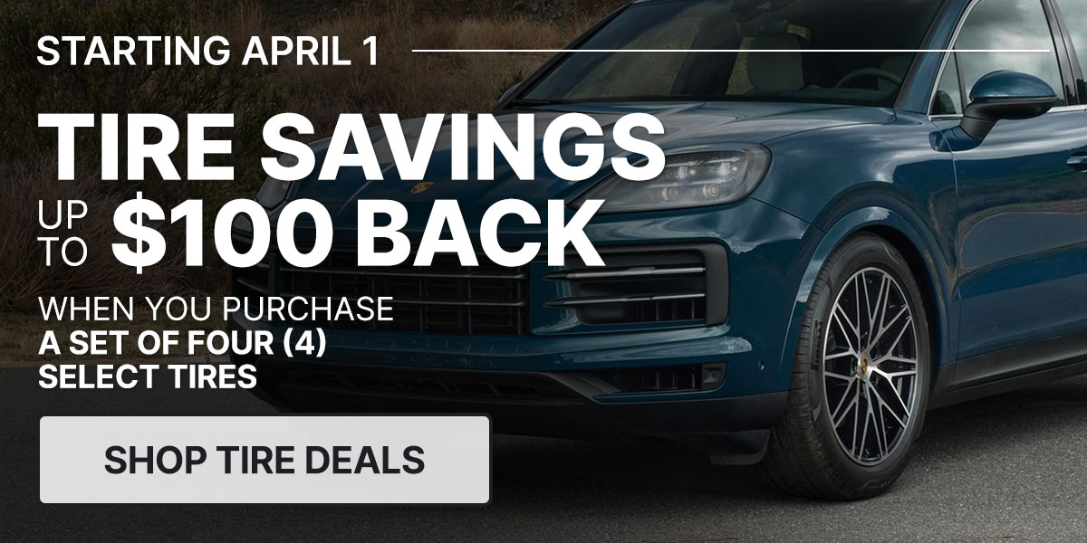 Tire savings up to $100 back when you purchase a set of four (4) select tires