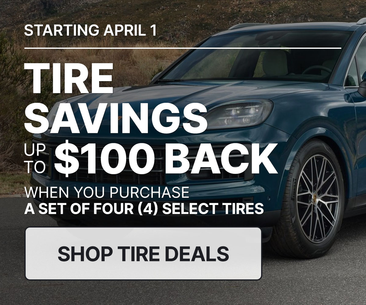 Tire savings up to $100 back when you purchase a set of four (4) select tires