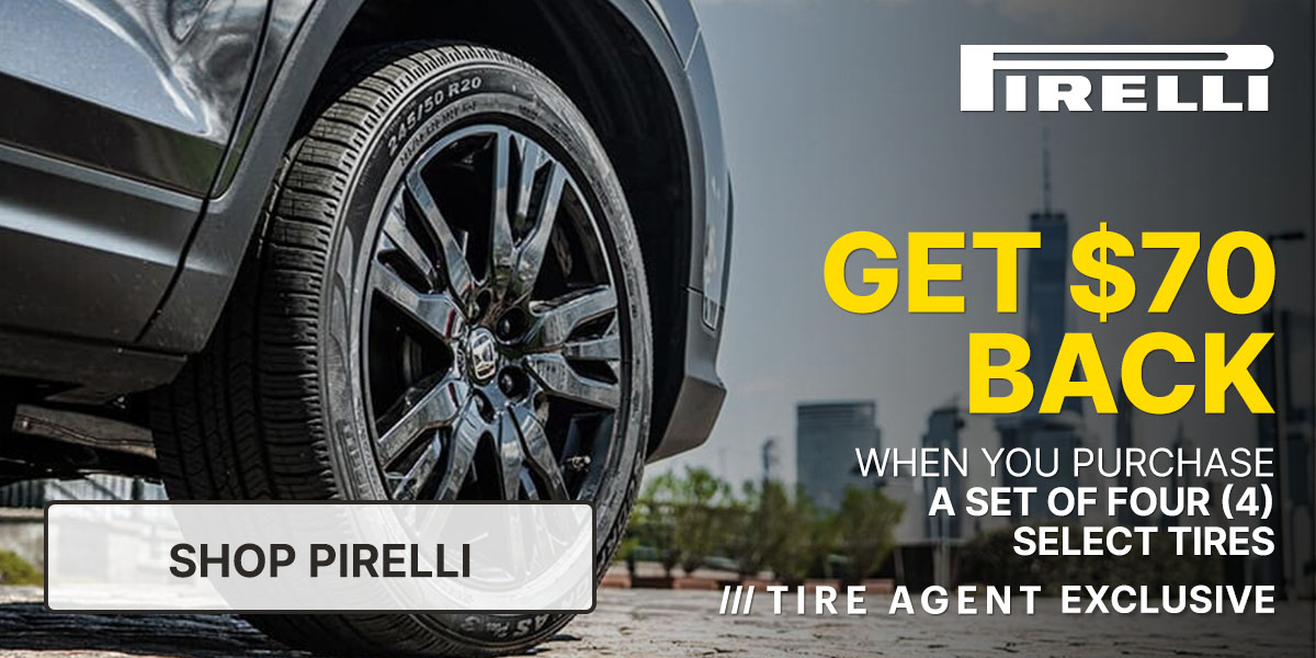 Get $70 back when you purchase a set of four (4) select tires