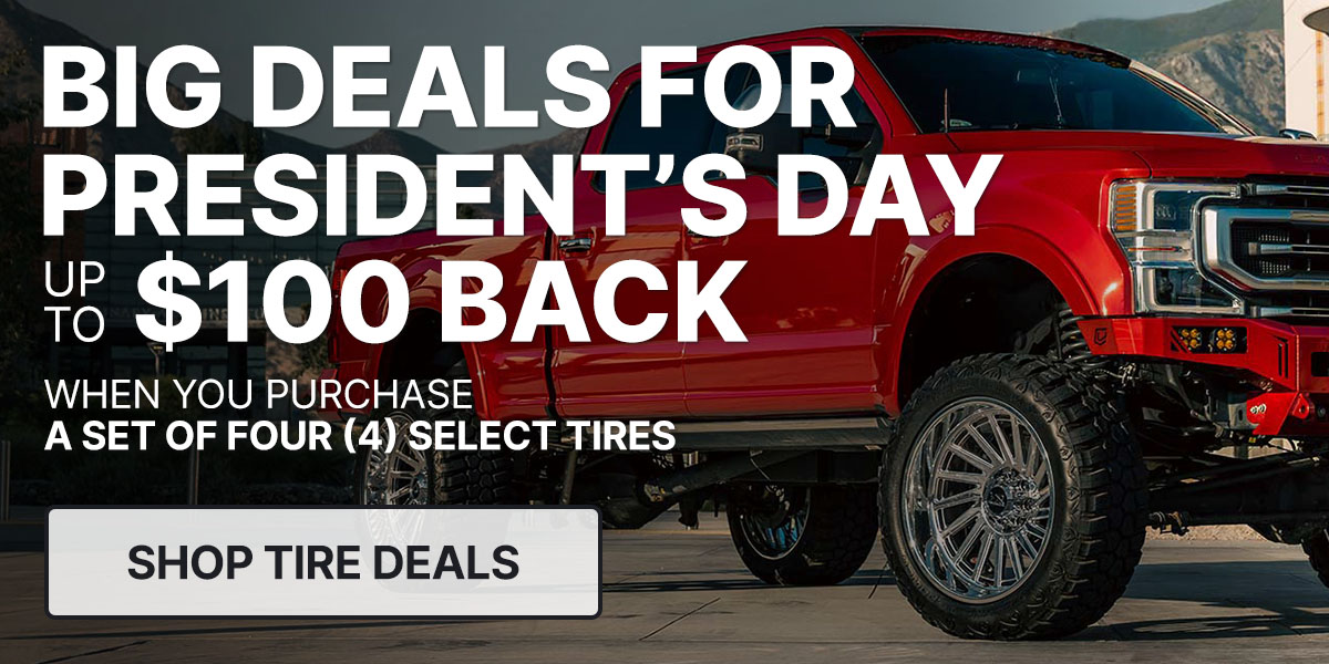 Big Deals for President's Day up to $100 Back