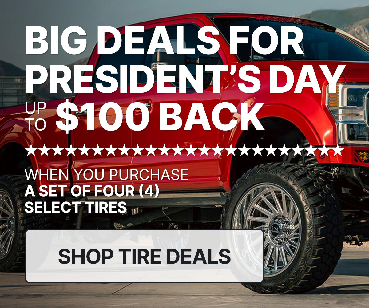 Big Deals for President's Day up to $100 Back