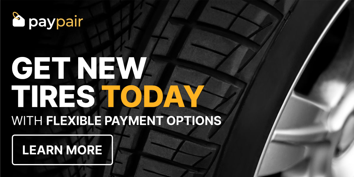 Get new tires today with flexible payment options