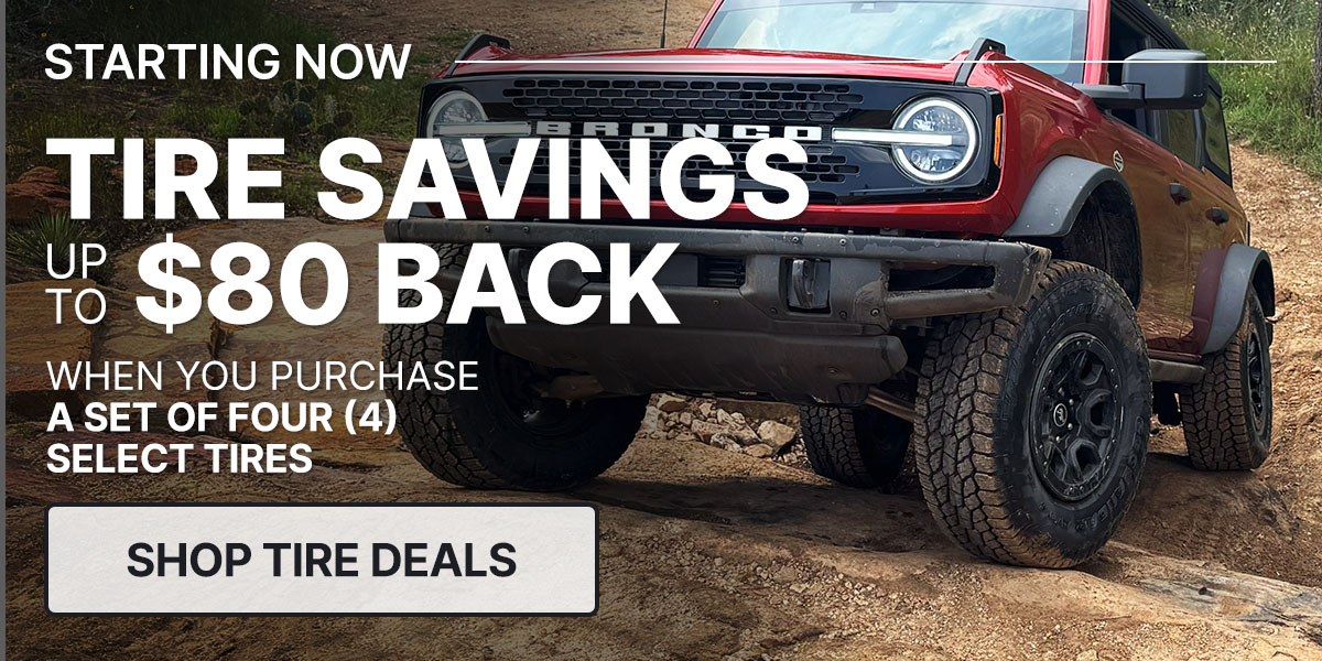 Get up to $80 back on select tires today!