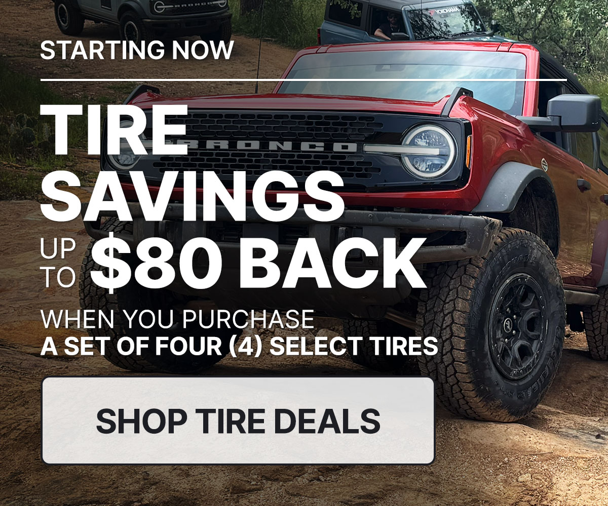 Get up to $80 back on select tires today!