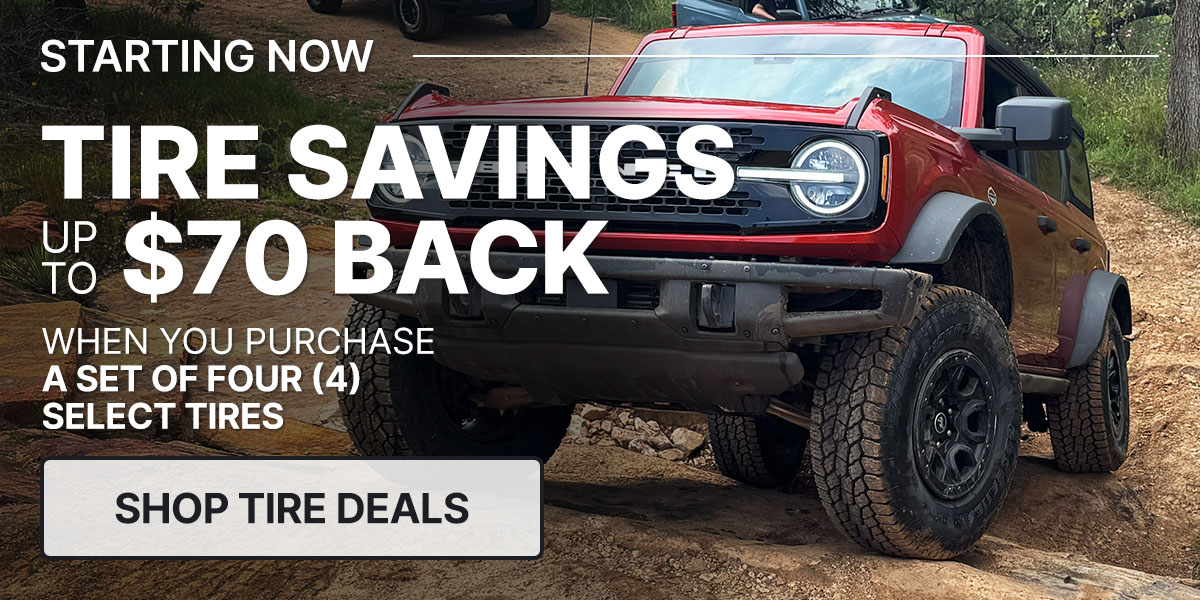 Tire savings up to $80 back
