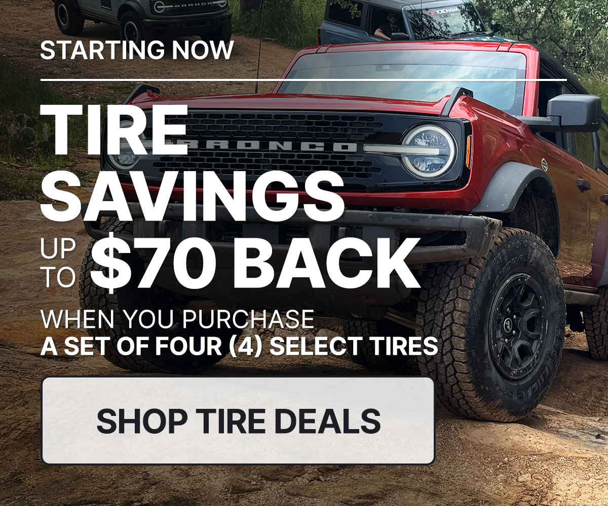 Tire savings up to $80 back