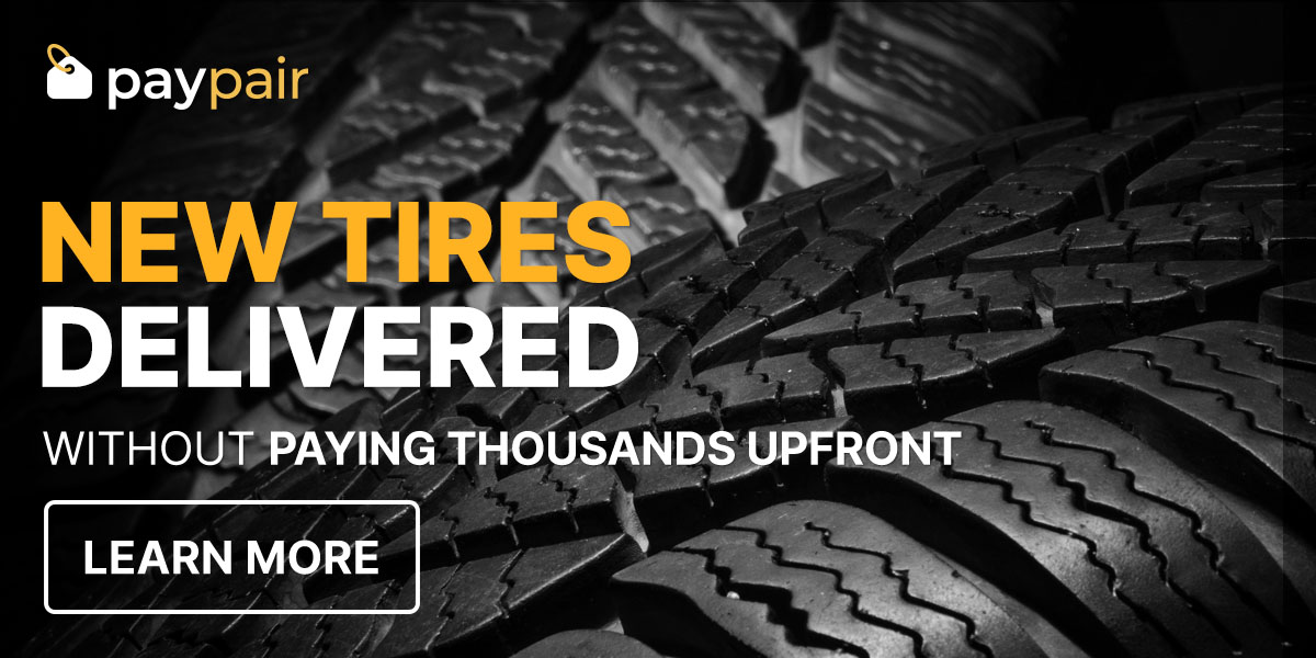 New tires delivered without paying thousands upfront