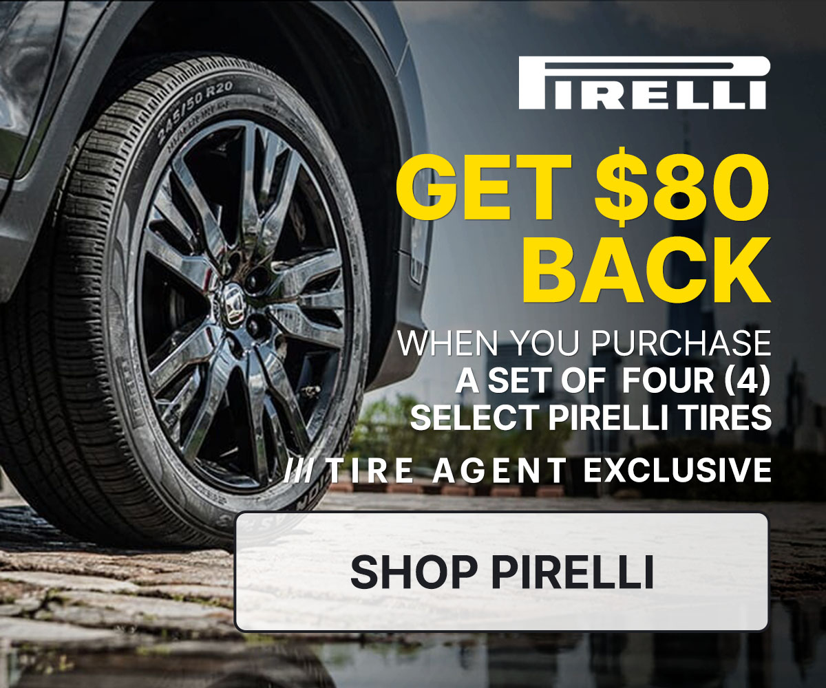Get $80 back when you purchase a set of four (4) select tires