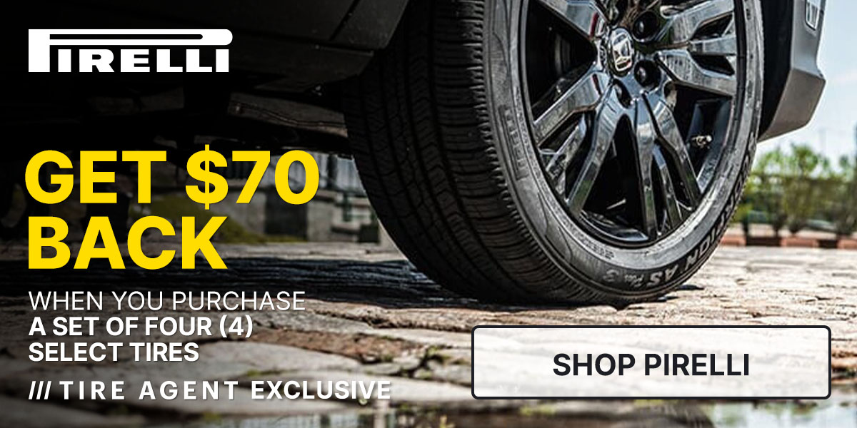 Get $70 back when you purchase a set of four (4) select tires