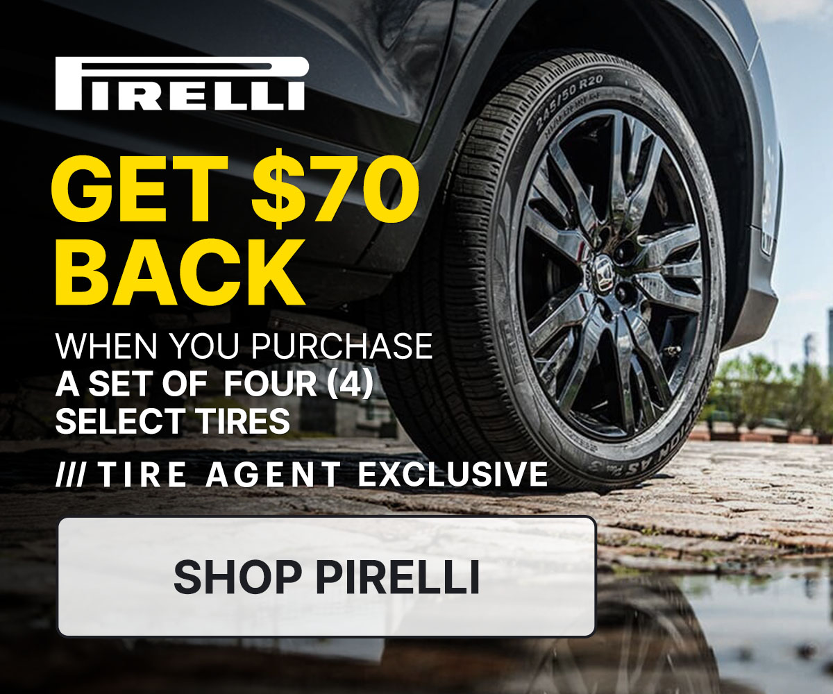 Get $70 back when you purchase a set of four (4) select tires