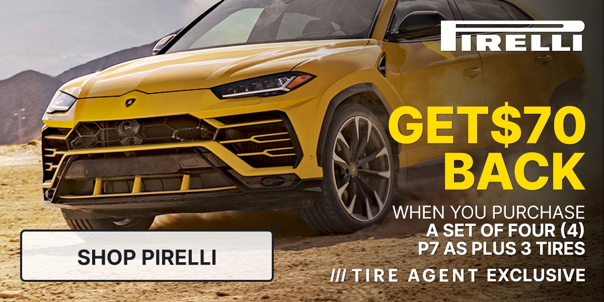 Get $70 back when you purchase a set of four (4) Pirelli P7 AS PLUS 3 tires