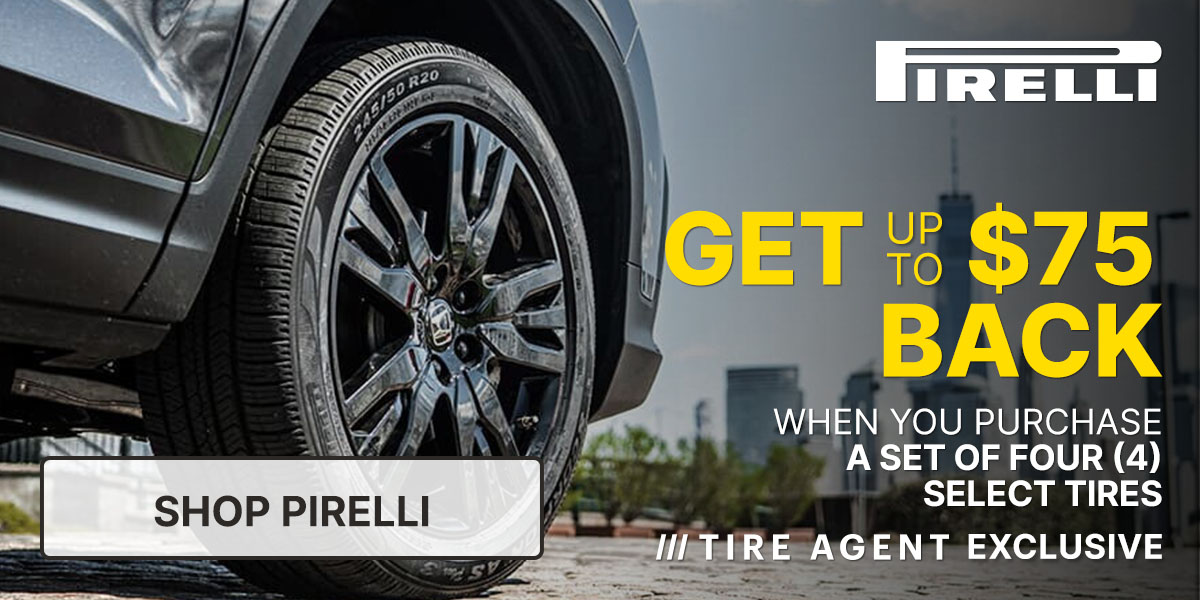Get up to $75 back when you purchase a set of four (4) select tires
