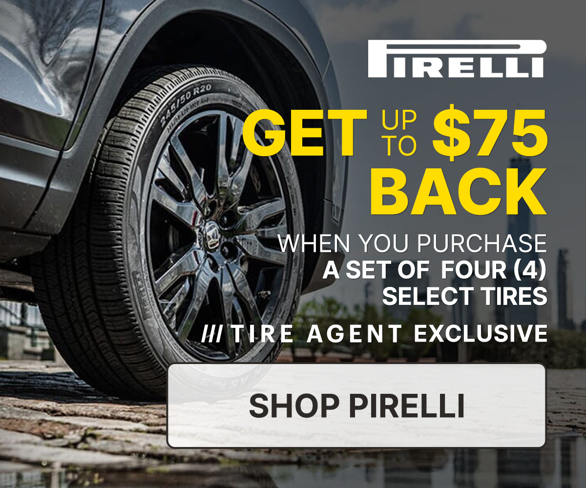 Get up to $75 back when you purchase a set of four (4) select tires
