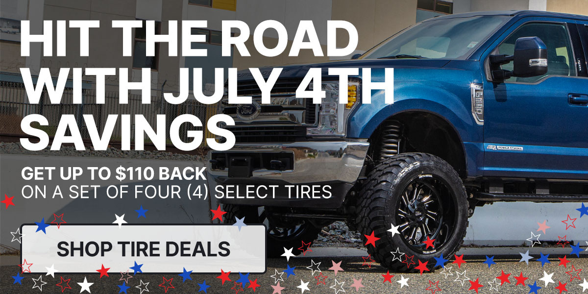 Check out this week's tire deals! Get up to $110 back on select tires.