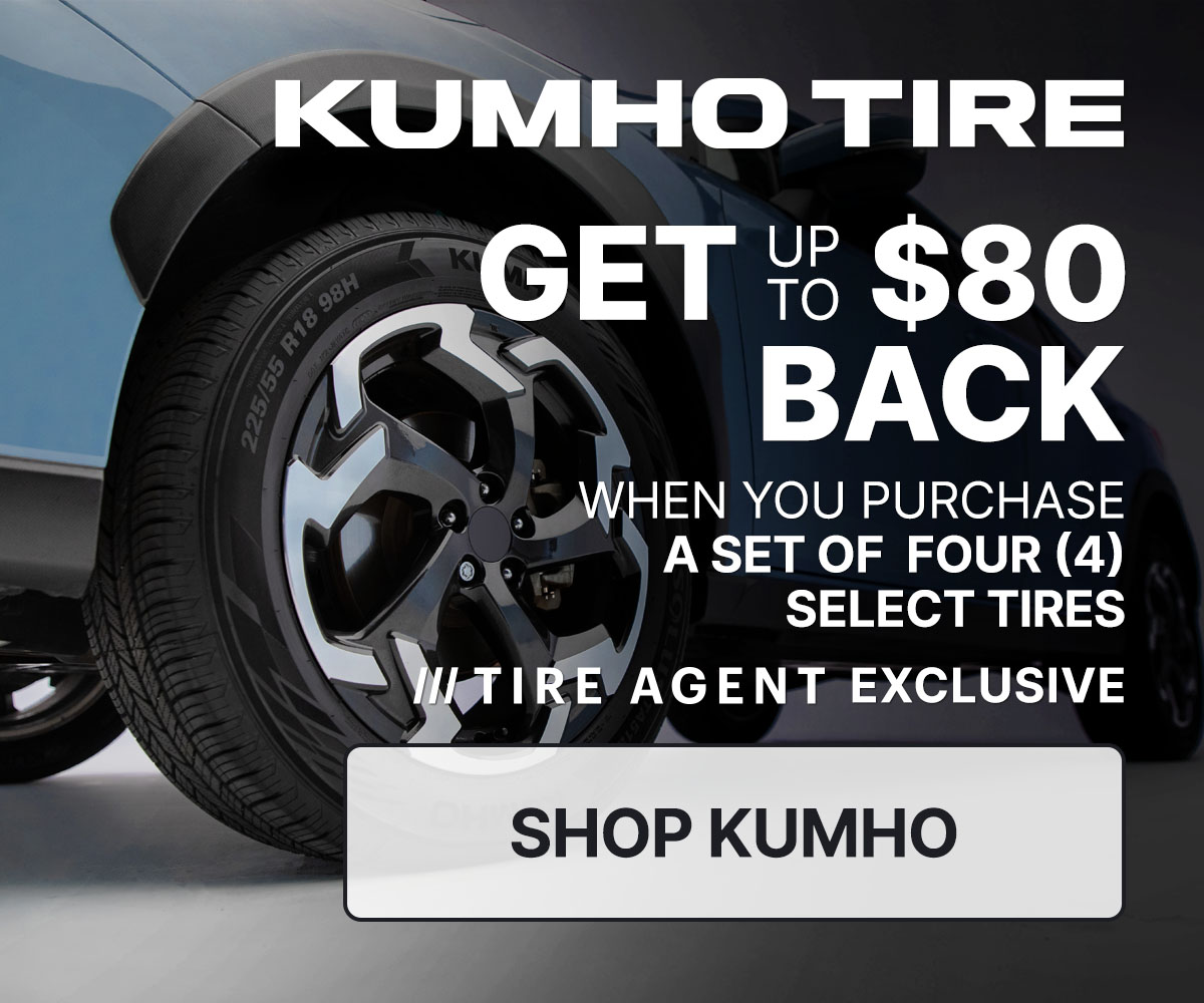 Get up to $80 back when you purchase a set of four (4) select tires