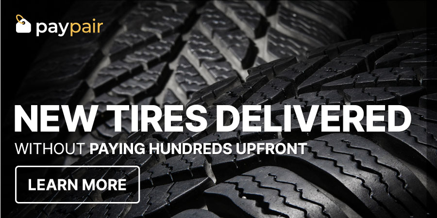 New tires delivered without paying hundreds upfront