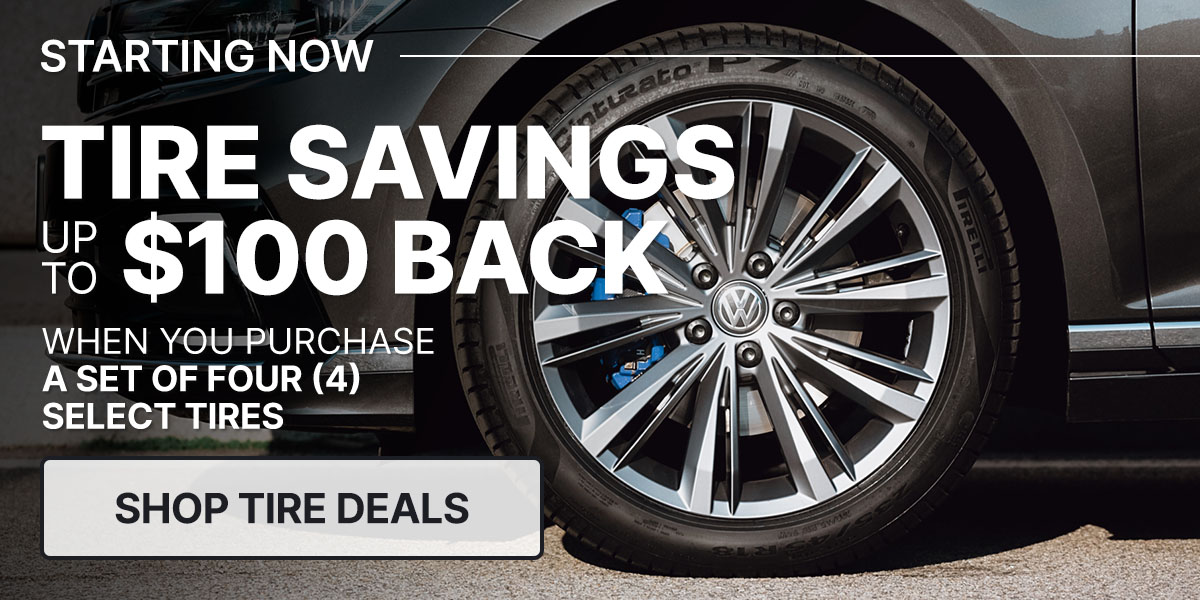 Tire savings up to $100 back when you purchase a set of four (4) select tires