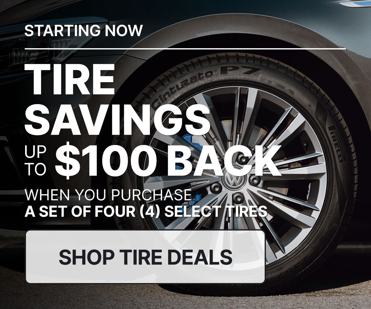 Tire savings up to $100 back when you purchase a set of four (4) select tires