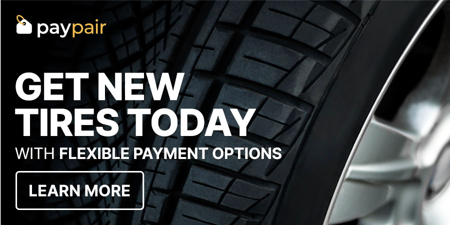 Get new tires today with flexible payment options