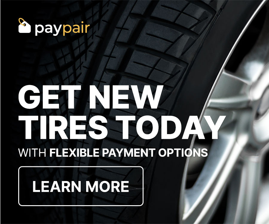 Get new tires today with flexible payment options